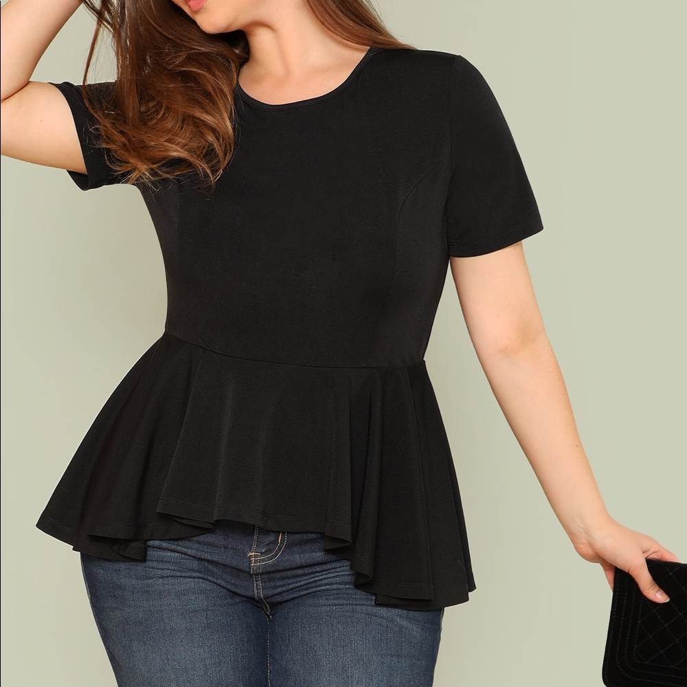 Ruffle Hem Blouse